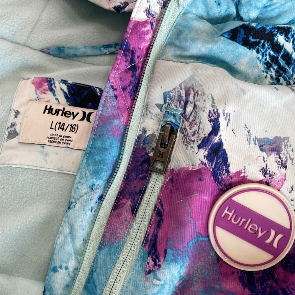 Hurley puffer winter coat girl 14-16